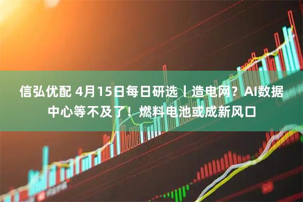 信弘优配 4月15日每日研选丨造电网?AI数据中心等不及了!燃料电池或成新风口